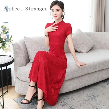 2020 Summer New Arrival Short Sleeve Stand Collar Women Chiffon Long Dress High Quality Plus Size S-3XL
2020 Summer New Arrival Short Sleeve Stand Collar Women Chiffon Long Dress High Quality Plus Size S-3XL
