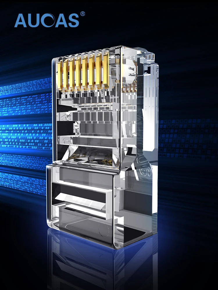 AUCAS CAT5 RJ45 UTP 50μGold-Plated Network Two-Pieces 8P8C Crimp End for Ethernet Cable Bulk Crystal Heads PlatedPass Modular
AUCAS CAT5 RJ45 UTP 50μGold-Plated Network Two-Pieces 8P8C Crimp End for Ethernet Cable Bulk Crystal Heads PlatedPass Modular