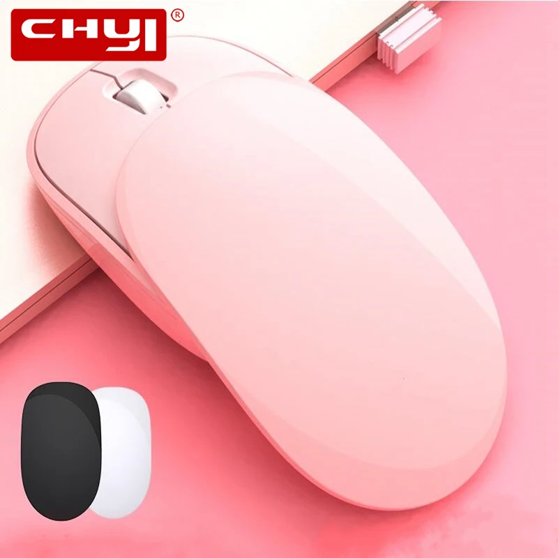 

CHYI Rechargeable 2.4G Wireless Noiseless Mouse Silent USB Optical Mice 1600 DPI Sliding Closure Computer Mause For Laptop PC
