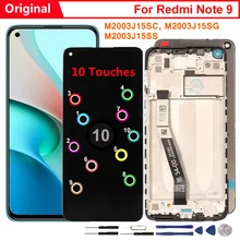Raugee – écran tactile LCD de remplacement avec châssis, pour Xiaomi Redmi Note 9, Original=