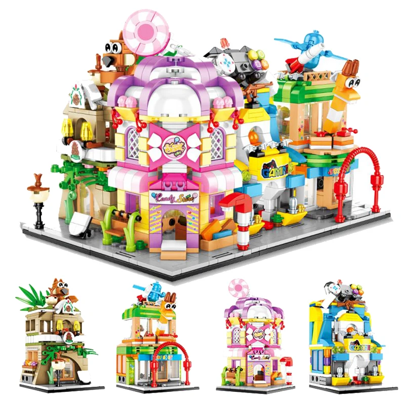 Mini Bricks City View Scene Mini Street Model Compatible Legoines Architecture Building Block Toys Store Children Christmas Gift
Mini Bricks City View Scene Mini Street Model Compatible Legoines Architecture Building Block Toys Store Children Christmas Gift