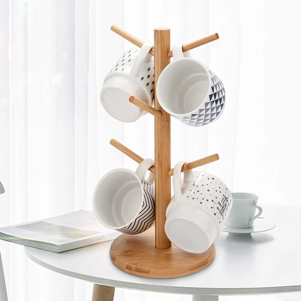 Фото Новый стиль полезная деревянная подставка для кофе чая чашек хранения кружек