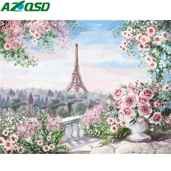 AZQSD Paint By Number Canvas Kits DIY Tower Handpainted Gift Kits Coloring By Numbers Landscape Acrylic Paint Home Decor
AZQSD Paint By Number Canvas Kits DIY Tower Handpainted Gift Kits Coloring By Numbers Landscape Acrylic Paint Home Decor