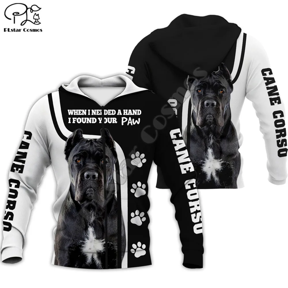 

Men women cane corso limited edition 3d printed zipper hoodie long sleeve Sweatshirts jacket pullover tracksuit drop shipping