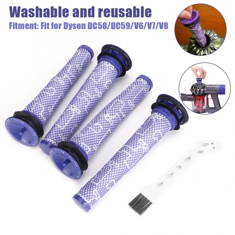 Vacuum Cleaner Filter Pre-Filter Brush Replacement Accessories Fit for Dyson DC58 DC59 V6 V7 V8 Vacuum Cleaner Parts
Vacuum Cleaner Filter Pre-Filter Brush Replacement Accessories Fit for Dyson DC58 DC59 V6 V7 V8 Vacuum Cleaner Parts