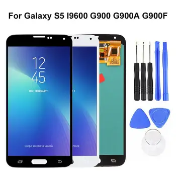 AMOLED LCD Display Touch Screen Digitizer Replacement Kit for Samsung Galaxy S5 I9600 G900 G900A G900F Phone Accessory
AMOLED LCD Display Touch Screen Digitizer Replacement Kit for Samsung Galaxy S5 I9600 G900 G900A G900F Phone Accessory