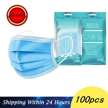 DHL Fedex Dropship 100pcs 3-Ply Anti-Dust Disposable Earloop Face Mouth Mask Mask
DHL Fedex Dropship 100pcs 3-Ply Anti-Dust Disposable Earloop Face Mouth Mask Mask