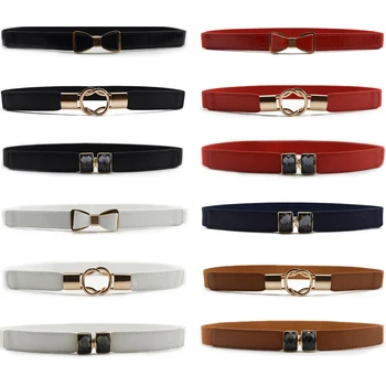 Fashion Designer Belt Women Ladies Skinny Ring Bow Buckle Belt Waist Luxury Girls Faux Leather Stretchy Dress Waistband 2020 New
Fashion Designer Belt Women Ladies Skinny Ring Bow Buckle Belt Waist Luxury Girls Faux Leather Stretchy Dress Waistband 2020 New
