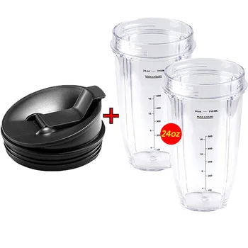 2pcs 24 oz Ounce Cup with Spout Sip Seal Lid Spare Replacement Parts Accessories for Nutri Ninja Auto-iQ and Duo Blenders Juicer
2pcs 24 oz Ounce Cup with Spout Sip Seal Lid Spare Replacement Parts Accessories for Nutri Ninja Auto-iQ and Duo Blenders Juicer
