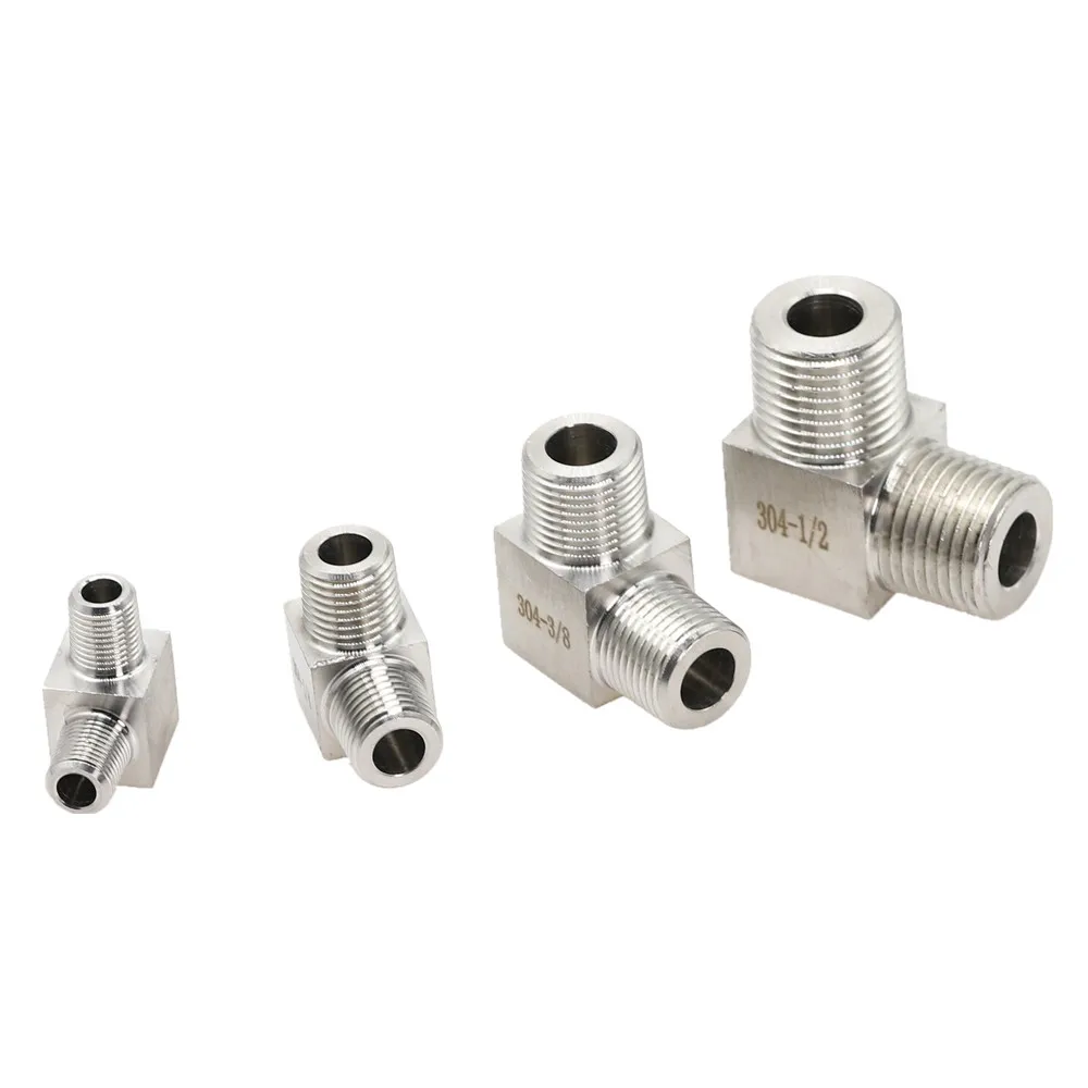 1pcs Right Angle Conversion High Pressure 1/8" 1/4" 3/8" 1/2" NPT Male 90 Degree Pipe Fitting 304 Stainless Steel Water Gas Oil
1pcs Right Angle Conversion High Pressure 1/8" 1/4" 3/8" 1/2" NPT Male 90 Degree Pipe Fitting 304 Stainless Steel Water Gas Oil