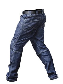 Spring Autumn Men multi-pocket outdoor military tactical Jeans pants stretch wear-resistant Denim Male SWAT Army Combat Trousers 
Spring Autumn Men multi-pocket outdoor military tactical Jeans pants stretch wear-resistant Denim Male SWAT Army Combat Trousers