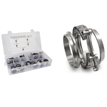 1 Pcs 3 Inch Ss304 V-Band Clamp Stainless Steel & 44 Pcs Cable Clamps Kit Stainless Steel Rubber Cushion Pipe Clamps
1 Pcs 3 Inch Ss304 V-Band Clamp Stainless Steel & 44 Pcs Cable Clamps Kit Stainless Steel Rubber Cushion Pipe Clamps