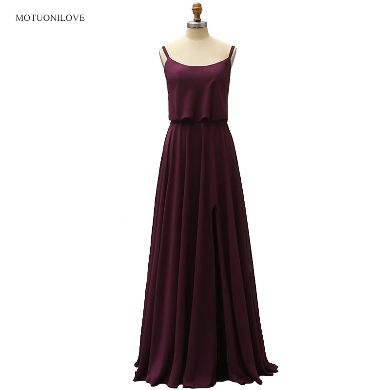 2019 Purple Long Bridesmaid Dresses Sexy Split Bohemian Summer Beach Wedding Party Dresses Special Occasion Dresses for Woman 
2019 Purple Long Bridesmaid Dresses Sexy Split Bohemian Summer Beach Wedding Party Dresses Special Occasion Dresses for Woman