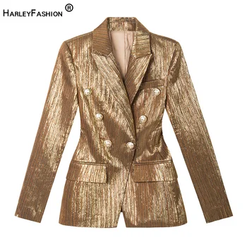 HarleyFashion Luxury Design Euramerican Stylish Bling Bling Gold Blazer Striped Slim High Street Jackets New Blazers 
HarleyFashion Luxury Design Euramerican Stylish Bling Bling Gold Blazer Striped Slim High Street Jackets New Blazers