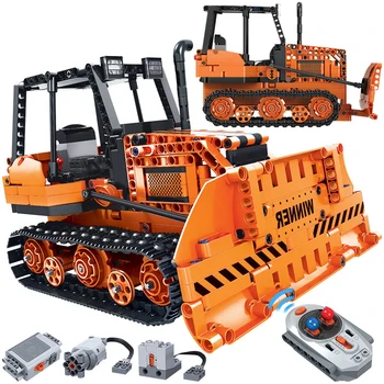 Technic rc 775pcs Creator Remote Control Engineering Truck Building Blocks Technic RC Car Bulldozer Electric Bricks Toy For Kids
Technic rc 775pcs Creator Remote Control Engineering Truck Building Blocks Technic RC Car Bulldozer Electric Bricks Toy For Kids