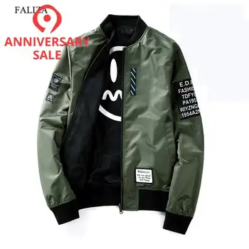 FALIZA High Quality Army Green Military Jacket Thin Pilot Bomber Jacket Patches Green Both Side Wear Wind Breaker Jacket Men JKH
FALIZA High Quality Army Green Military Jacket Thin Pilot Bomber Jacket Patches Green Both Side Wear Wind Breaker Jacket Men JKH