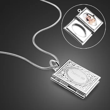 100% 925 sterling silver DIY Photo Pendant Necklace woman Fashion personality Retro square photo box pendant Jewelry 
100% 925 sterling silver DIY Photo Pendant Necklace woman Fashion personality Retro square photo box pendant Jewelry