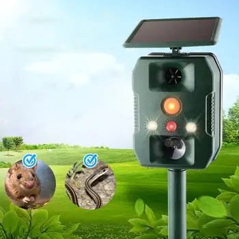 Outdoor Garden Solar Power Ultrasonic Animal Repeller Motion Sensor Flash Light Dog Cat Raccoon Rabbit Snake Animal Dispeller
Outdoor Garden Solar Power Ultrasonic Animal Repeller Motion Sensor Flash Light Dog Cat Raccoon Rabbit Snake Animal Dispeller