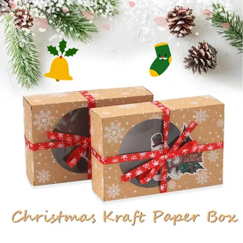 Christmas European New Style Kraft Paper Box Christmas Window Biscuit Packaging Kraft Paper Big Gift Box Christmas Party Decor
Christmas European New Style Kraft Paper Box Christmas Window Biscuit Packaging Kraft Paper Big Gift Box Christmas Party Decor
