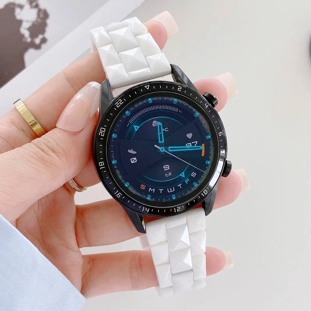 Luxury Ceramic Watch Band Quick Release 18mm 20mm 22mm Watch Strap with Butterfly Clasp Watch Bracelet for Women Men White 
Luxury Ceramic Watch Band Quick Release 18mm 20mm 22mm Watch Strap with Butterfly Clasp Watch Bracelet for Women Men White