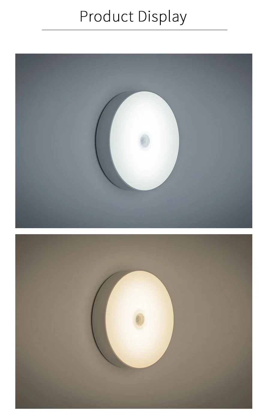 1/5Pcs 6 LEDs PIR Motion Sensor Night Light Auto On/Off for Bedroom Stairs Cabinet Wardrobe Wireless USB Rechargeable Wall Lamp