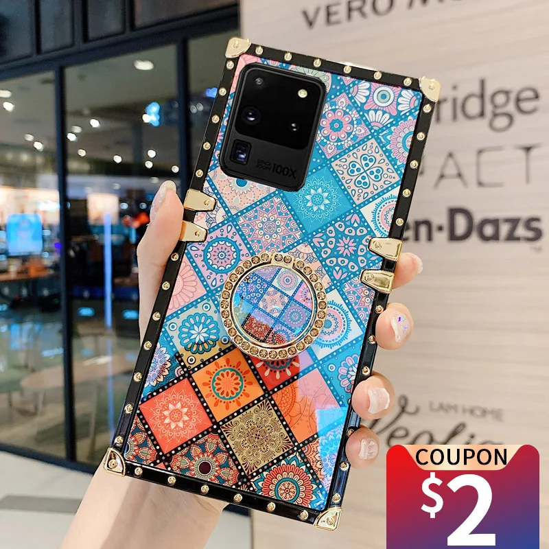 Luxury Case For Samsung Galaxy Note 20 S23 S22 Ultra S21 FE A71 A53 A13 A52S 5G Ring Square Phone Case Soft Silicone Coque Cover
Luxury Case For Samsung Galaxy Note 20 S23 S22 Ultra S21 FE A71 A53 A13 A52S 5G Ring Square Phone Case Soft Silicone Coque Cover
