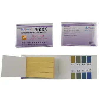 Precision PH Indicator,PH 8.2-10 Test Indicator Paper Litmus Strips,10 Bag/Lot 
Precision PH Indicator,PH 8.2-10 Test Indicator Paper Litmus Strips,10 Bag/Lot