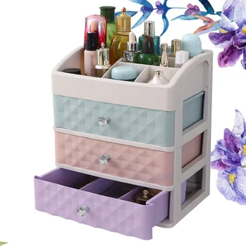 3-Tier Multifunctional Saving Space Desktop Comestics Toiletry Organizer Makeup Storage Box with Drawers (Colorful)
3-Tier Multifunctional Saving Space Desktop Comestics Toiletry Organizer Makeup Storage Box with Drawers (Colorful)