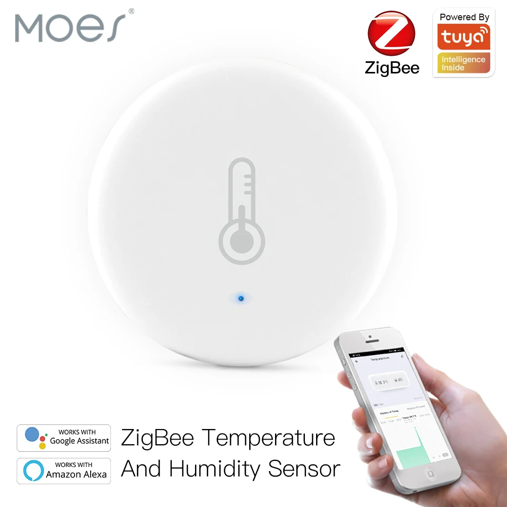 Tuya Smart ZigBee Smart Temperature And Humidity Sensor Battery Powered Security With Tuya Smart Life App Alexa Google Home
Tuya Smart ZigBee Smart Temperature And Humidity Sensor Battery Powered Security With Tuya Smart Life App Alexa Google Home