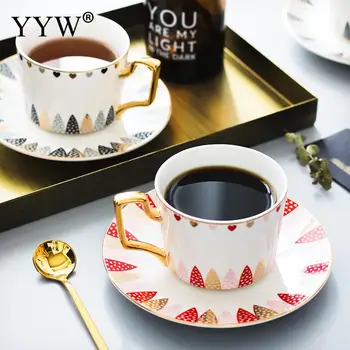 3pcs Gold Series Tea Cup Coffee Mug With Tray Spoon Nordic Style Ceramics Matte Teacups Milk Mugs Afternoon Teacup Elegant Cups
3pcs Gold Series Tea Cup Coffee Mug With Tray Spoon Nordic Style Ceramics Matte Teacups Milk Mugs Afternoon Teacup Elegant Cups