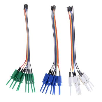 10 Pcs Logic Analyzer Cable Gripper High Efficiency Probe Test Clamp Kit 10 Pin Test Hook Clip Connect Chip Etc Measuring Tools
10 Pcs Logic Analyzer Cable Gripper High Efficiency Probe Test Clamp Kit 10 Pin Test Hook Clip Connect Chip Etc Measuring Tools