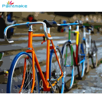 Paintmake Color Bicycle DIY Paint By Numbers Oil Painting On Canvas Home decor Art Picture Hand-painted For Adult kids 
Paintmake Color Bicycle DIY Paint By Numbers Oil Painting On Canvas Home decor Art Picture Hand-painted For Adult kids