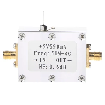 50M-4GHz Low Noise Amplifier LNA Ham Radio Module RF FM HF VHF NF=0.6dB -110dBm
50M-4GHz Low Noise Amplifier LNA Ham Radio Module RF FM HF VHF NF=0.6dB -110dBm