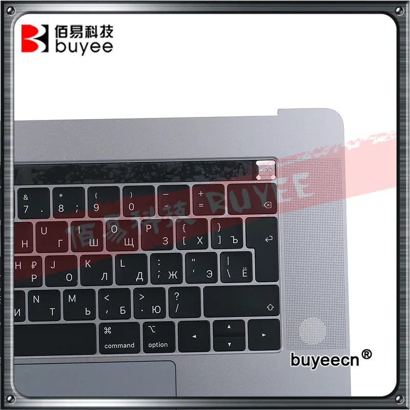 A1990 C壳+俄语键盘+触摸板+触摸条 灰色全新 (5)