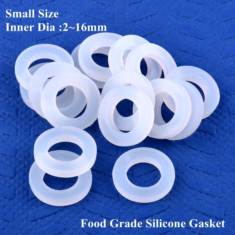 

ID 2~16mm OD 5~32mm Food Grade Silicone Gasket High Temperature Resistance Seal Ring Water Dispenser Water Pipe Joint Sealing
