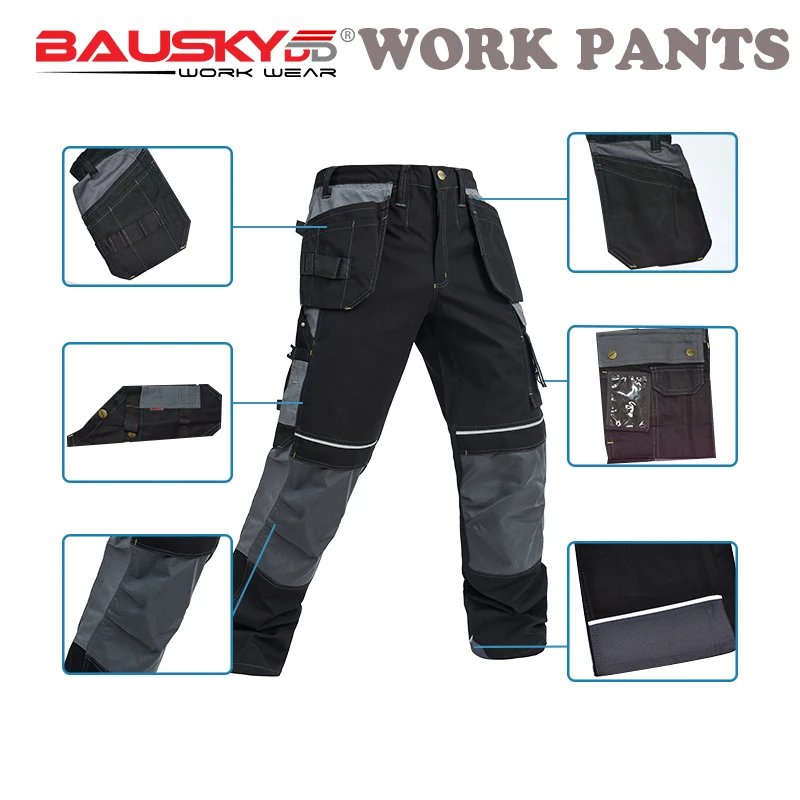 BAUSKYDD MENS MULTI POCKET REFLECTIVE STRIP WORK PANTS TROUSERS FOR WORKING WITH SOFT KNEE PADS MALE PANTS FREE SHIPPING
BAUSKYDD MENS MULTI POCKET REFLECTIVE STRIP WORK PANTS TROUSERS FOR WORKING WITH SOFT KNEE PADS MALE PANTS FREE SHIPPING