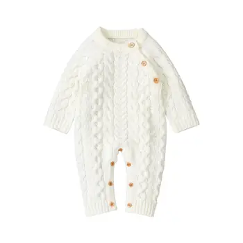 Baby Rompers Long Sleeve Newborn Infant Boys Girls Warm Jumpsuits Pajamas Autumn Winter Knitted Toddler Kids Sweaters One Pieces
Baby Rompers Long Sleeve Newborn Infant Boys Girls Warm Jumpsuits Pajamas Autumn Winter Knitted Toddler Kids Sweaters One Pieces