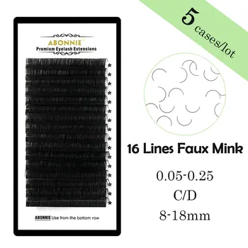 Abonnie Eyelash Extension Individual Eyelashes Natural Rows High Quality Mink 5 Cases/lot 16 Individual Lashes Synthetic Hair
Abonnie Eyelash Extension Individual Eyelashes Natural Rows High Quality Mink 5 Cases/lot 16 Individual Lashes Synthetic Hair
