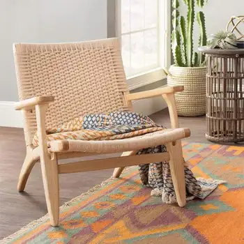 Modern Design Solid Wooden Living Room lounge Arm Chair Handmade Chair Braided Rope Leisure Chair Code Weave Loft Cafe Chair
Modern Design Solid Wooden Living Room lounge Arm Chair Handmade Chair Braided Rope Leisure Chair Code Weave Loft Cafe Chair