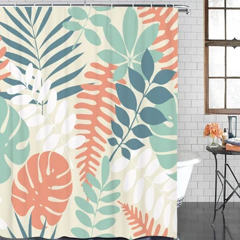 Bathroom Supplies Waterproof Shower Curtain Colorful Leaf Pattern Bathroom Shower Curtain 
Bathroom Supplies Waterproof Shower Curtain Colorful Leaf Pattern Bathroom Shower Curtain