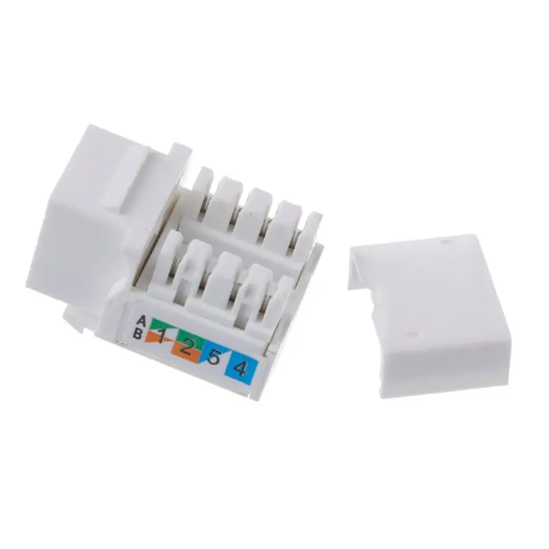 2 Pcs CAT6 Network Module Information Socket RJ45 Connector Adapter Keystone Jack
2 Pcs CAT6 Network Module Information Socket RJ45 Connector Adapter Keystone Jack