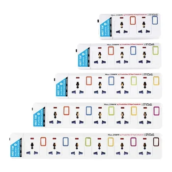 Power Strip 3/4/5 AC Universal Outlets Extension Socket UK/AU/EU/US Power Plug Independent Control Switch Extension Cord 1.8M
Power Strip 3/4/5 AC Universal Outlets Extension Socket UK/AU/EU/US Power Plug Independent Control Switch Extension Cord 1.8M