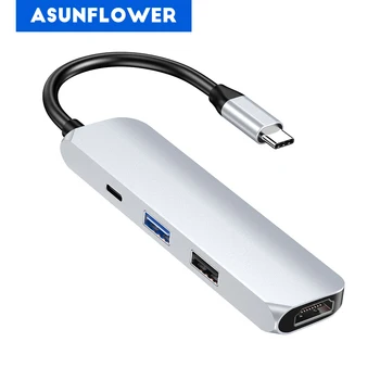 Type C HUB USB C to 4K HDMI Hub USB 3.0 USB 2.0 Adapter Alloy PD Charging Port for MacBook Pro Samsung Galaxy S8 Huawei P20 Pro
Type C HUB USB C to 4K HDMI Hub USB 3.0 USB 2.0 Adapter Alloy PD Charging Port for MacBook Pro Samsung Galaxy S8 Huawei P20 Pro