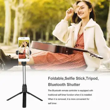 Phone Accessories Wireless Bluetooth Selfie Stick Foldable Handheld Extendable Mini Flexible Selfie Stick Tripod For Smartphone
Phone Accessories Wireless Bluetooth Selfie Stick Foldable Handheld Extendable Mini Flexible Selfie Stick Tripod For Smartphone