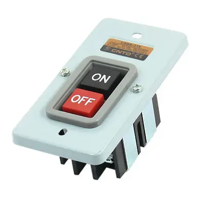 AC 400V 15A ON OFF Button Control 3-Phase Lacthing Metal Power Pushbutton Switch
AC 400V 15A ON OFF Button Control 3-Phase Lacthing Metal Power Pushbutton Switch