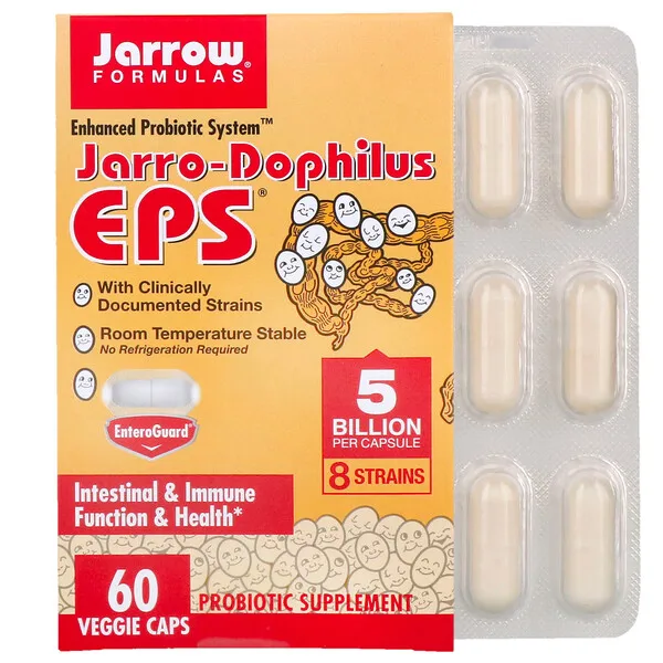 Jarrow Formulas Jarro-Dophilus EPS 5 Billion 60 Veggie Caps Intestinal Immune Function Health Probiotic System FREE SHIPPING
Jarrow Formulas Jarro-Dophilus EPS 5 Billion 60 Veggie Caps Intestinal Immune Function Health Probiotic System FREE SHIPPING