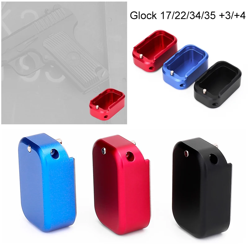 Magazine Extensions For Glock 17/22/34/35 +3/4 Tactical Small Mag Extension Base Pad Anti Pop up Hunting Accessory Free shipping
Magazine Extensions For Glock 17/22/34/35 +3/4 Tactical Small Mag Extension Base Pad Anti Pop up Hunting Accessory Free shipping