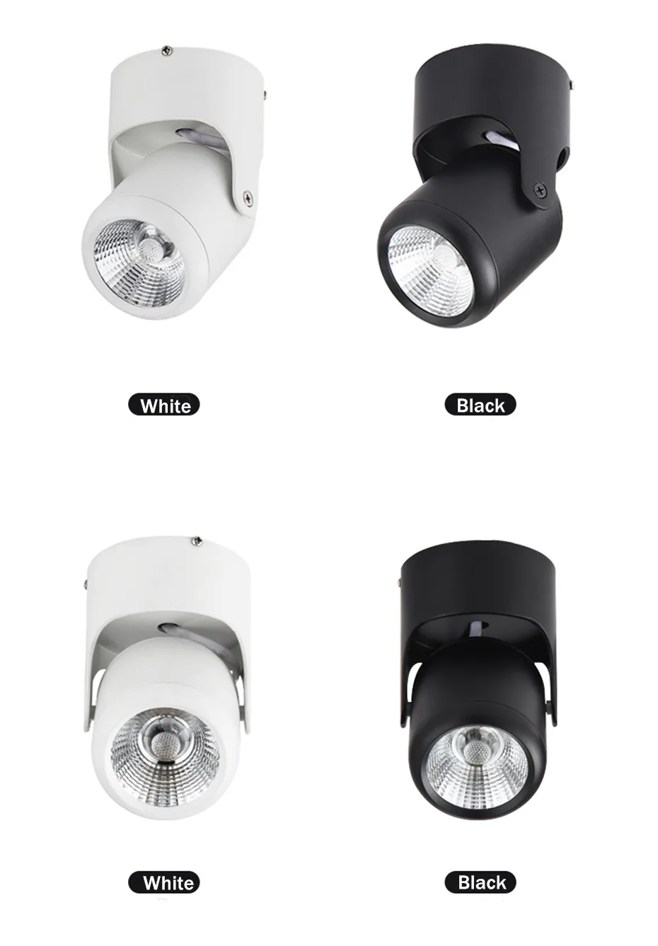 Surface Mounted Led Downlight Morden Ceiling Lamp 7W 12W 15W spot light led AC110V 220V Adjustable Spot lamp For Living Room