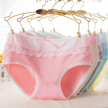 New Arrival 1 Pc Cotton Underwear Women's Lace And Bow Panties mid Waist Briefs for Girls Female Lingerie Breathable Underpants
New Arrival 1 Pc Cotton Underwear Women's Lace And Bow Panties mid Waist Briefs for Girls Female Lingerie Breathable Underpants