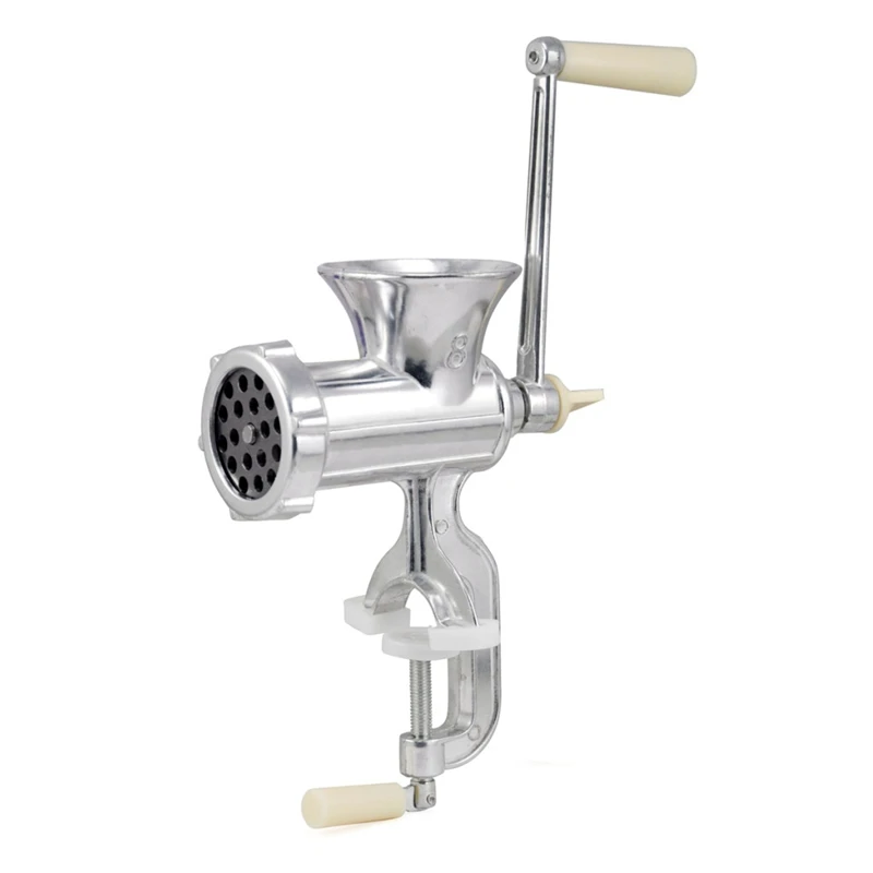 XMX-Retro Hand Operated Manual Kitchen Clamp Grinder Meat Mincer Maker Beef Sausage